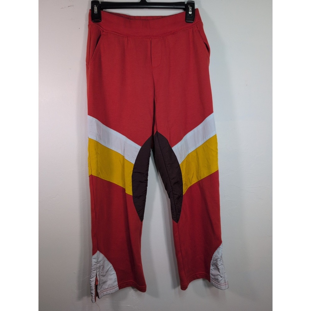 Free People Movement Flurry Jogger Pants Color Blocked Red Gold Brown Gray XS